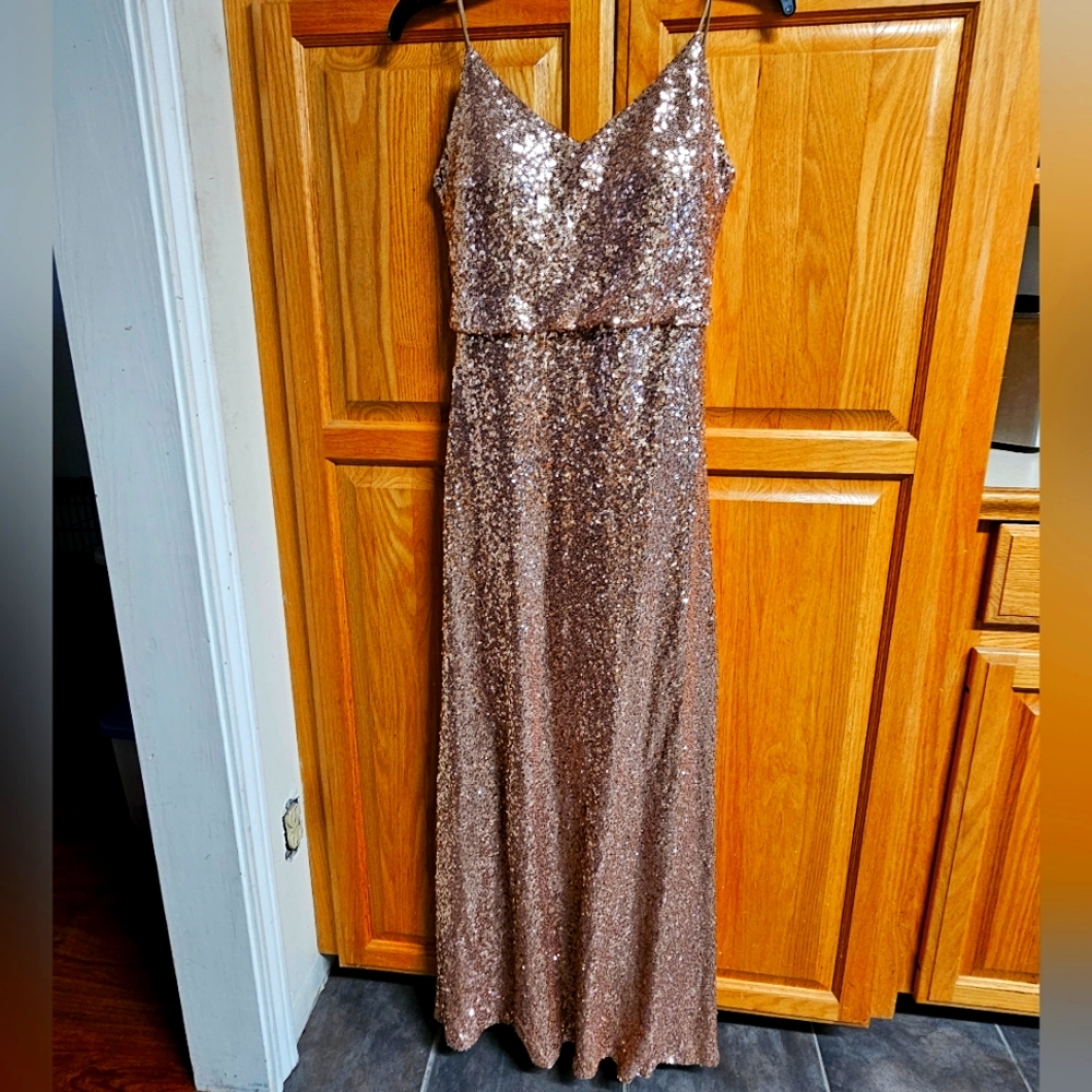 Sequin dress rose Gold